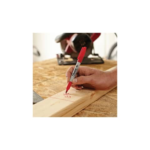 Marcatore permanente Sharpie Fine - punta tonda 1 mm rosso - S0810940